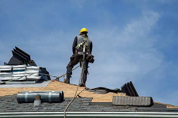 Professional Flat Roof Repair technician working in North Branch, MI